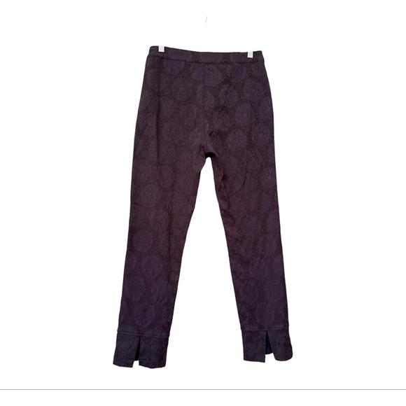 Women's Ethyl Classic Navy Patterned Ankle Pants Size 8 - Picture 2 of 10